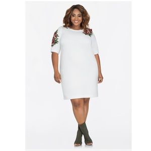 Rose Sweatshirt Dress